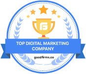 Top Digital Marketing Company award from Good Firms