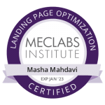 MECLABS certified landing page optimization