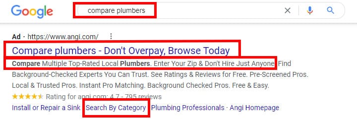 search results for "compare plumbers"