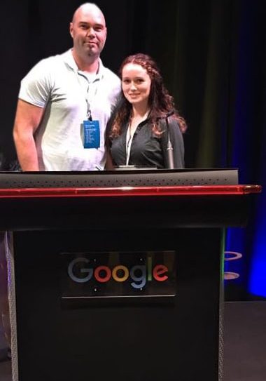 Masha and Matt at Google